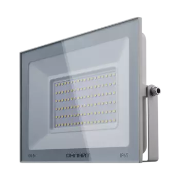 Прожектор светодиодный ОНЛАЙТ OFL, 100 Вт, 8000лм, 6000К, IP65, белый (OFL-100-6K-WH-IP65-LED)