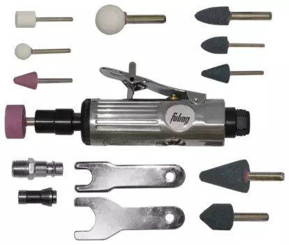 Прямая пневмошлифмашина Fubag GL25000, 1/4", 6.3 бар, 354л/мин, 25000 об/мин, 400г (100117)