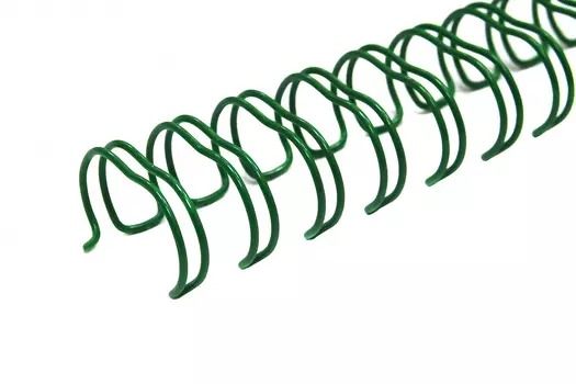 Пружины для переплета 12.7мм, до 100 листов, металл, 100шт., зеленый, РеалИСТ (6266)