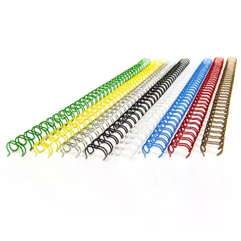 Пружины для переплета 14.3мм, до 120 листов, металл, 100шт., зеленый, РеалИСТ - (6674)