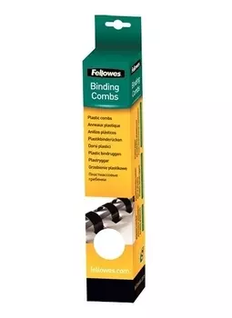 Пружины для переплета 14мм, 81-100 листов, пластик, 25шт., белые, FELLOWES FS-53316 (FS-53316)