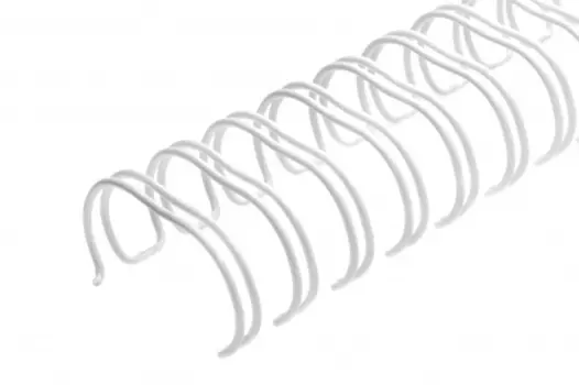 Пружины для переплета 38.1мм, до 330 листов, металл, 30шт., белые, РеалИСТ (5997)