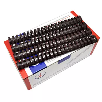 Пружины для переплета 51мм, 500 листов, пластик, 50шт., коричневый, РеалИСТ (2175)