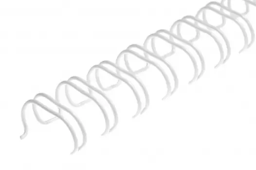 Пружины для переплета 9.5мм, до 75 листов, металл, 100шт., белые, РеалИСТ (5777)