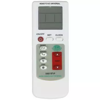 Пульт REXANT RX-100AII, универсальный для кондиционера, белый (RX-100AII)