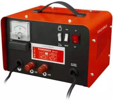 Пуско-зарядное устройство KVAZARRUS PowerBox 50M START, 32А, 400 А·ч, черный/оранжевый (6497)
