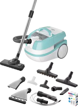 Пылесос Bosch BWD420HYG 2000Вт, 4л, 12м, бирюзовый (BWD420HYG)