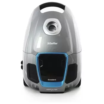 Пылесос Doffler VCB 2490 BL 2.4 кВт, 3 л, 4.5 м, серый/синий (VCB 2490 BL)