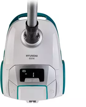 Пылесос Hyundai HYV-B4050 800 Вт, 2.5 л, 5 м, белый/бирюзовый (HYV-B4050)