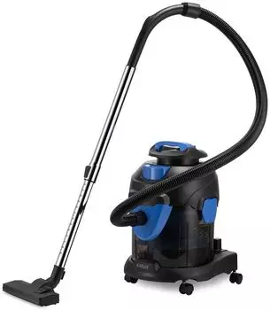Пылесос Kitfort КТ-5212 1.4 кВт, 15 л, 5 м, черный/синий (КТ-5212)