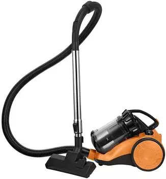 Пылесос Kitfort КТ-5280 1.2 кВт, 2 л, 4.5 м, черный/оранжевый (КТ-5280)
