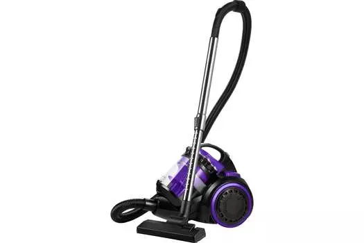 Пылесос Kitfort КТ-5285 1.2 кВт, 3 л, 4.8 м, черный/фиолетовый (КТ-5285)