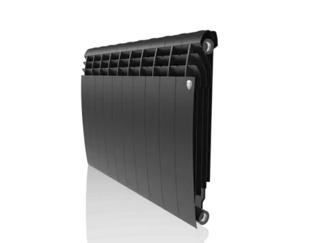 Радиатор биметаллический Royal Thermo Biliner 10-секций, 500мм, черный графитовый