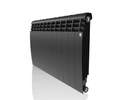 Радиатор биметаллический Royal Thermo Biliner 12-секций, 500мм, черный графитовый