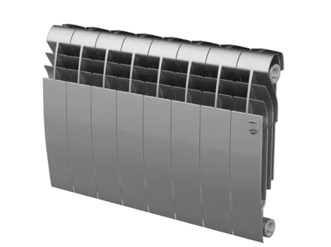 Радиатор биметаллический Royal Thermo Biliner 8-секций, 350мм, серебристый