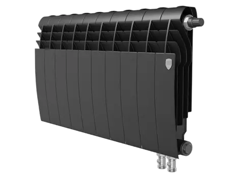 Радиатор биметаллический Royal Thermo Biliner VD 10-секций, 350мм, черный графитовый