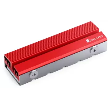 Радиатор для SSD JONSBO M.2-6 Red, алюминий, красный (M.2-6 Red)
