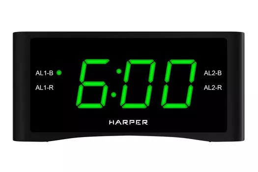 Радиоприемник будильник HARPER HCLK-1006, черный