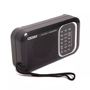 Радиоприемник портативный Сигнал РП-202, черный (9304)