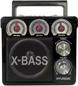 Радиоприемник стационарный Hyundai H-SRS104, черный