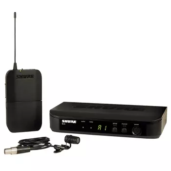 Радиосистема SHURE BLX14E/W85, беспроводная, QuickScan, XLR, 1/4" TS Jack, один микрофон, черный (BLX14E/W85-M17)
