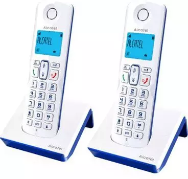 Радиотелефон Alcatel S230 Duo, DECT, АОН, белый (ATL1422788)