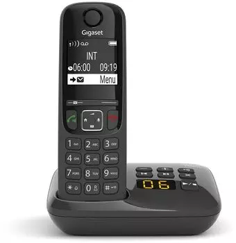Радиотелефон Gigaset AS690A, DECT, АОН, черный (S30852-H2836-S301)