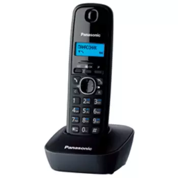 Радиотелефон Panasonic KX-TG1611, DECT, АОН, черный/серый (KX-TG1611RUH)