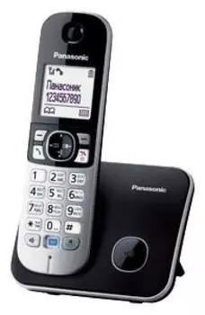 Радиотелефон Panasonic KX-TG6811, DECT, АОН, серебристый