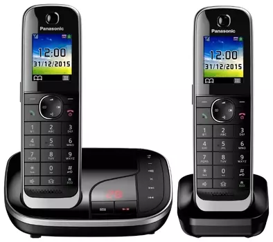 Радиотелефон Panasonic KX-TGJ322, DECT, АОН, черный