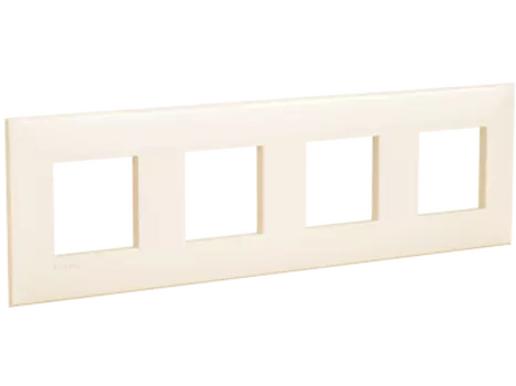 Рамка DKC ARTLEBEDEV Avanti, горизонтальная и вертикальная, 4-поста, 8-модулей, бежевый (4405908)