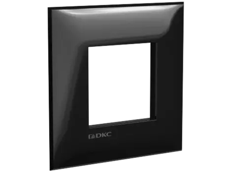 Рамка DKC ARTLEBEDEV Avanti, горизонтальная и вертикальная, 1-пост, 2-модуля, черный (4402902)