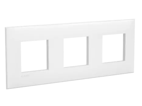 Рамка DKC ARTLEBEDEV Avanti, горизонтальная и вертикальная, 3-поста, 6-модулей, белый (4400906)