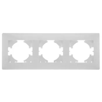 Рамка GUSI ELECTRIC Bravo, горизонтальная, 3-поста, белый (С1030-001)