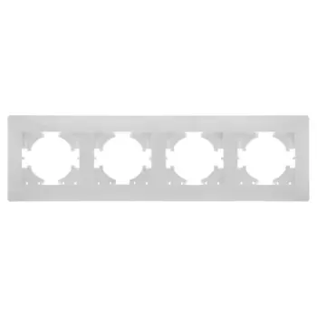 Рамка GUSI ELECTRIC Bravo, горизонтальная, 4-поста, белый (С1040-001)