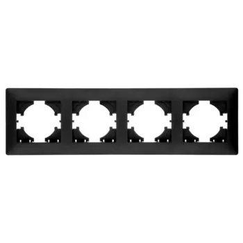 Рамка GUSI ELECTRIC Bravo, горизонтальная, 4-поста, графит (С1040-010)