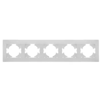 Рамка GUSI ELECTRIC Bravo, горизонтальная, 5-постов, белый (С1050-001)