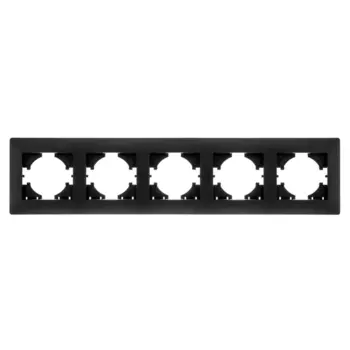 Рамка GUSI ELECTRIC Bravo, горизонтальная, 5-постов, графит (С1050-010)