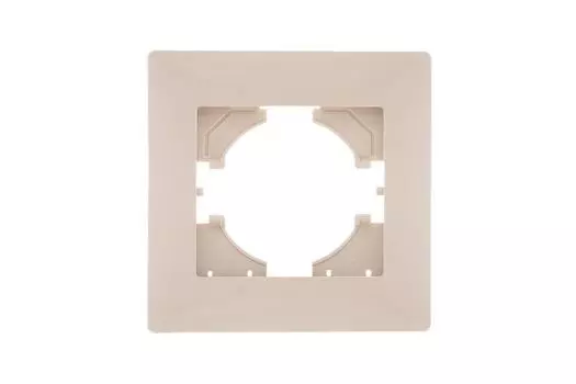 Рамка GUSI ELECTRIC Bravo С1010-003, горизонтальная и вертикальная, 1-пост, 1, бежевый (748836)
