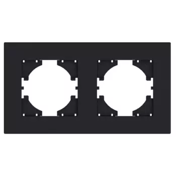 Рамка GUSI ELECTRIC City, горизонтальная, 2-поста, графит (С1112-010)