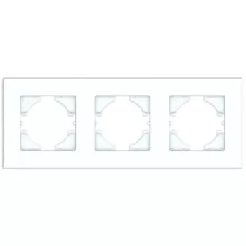 Рамка GUSI ELECTRIC City, горизонтальная, 3-поста, белый (С1113-001)