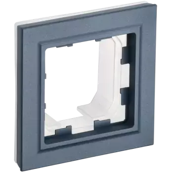 Рамка IEK BRITE РУ-1-БрМ-44, горизонтальная и вертикальная, 1-пост, маренго (BR-M12-44-K35)