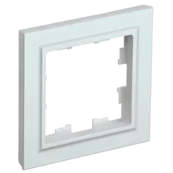 Рамка IEK BRITE РУ-1-БрЖ, горизонтальная и вертикальная, 1-пост, жемчуг (BR-M12-K36)