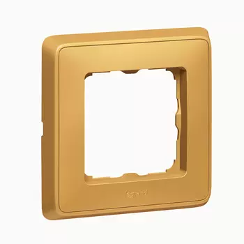 Рамка Legrand Cariva, 1-пост, матовое золото (773661)
