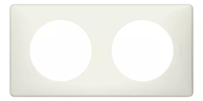Рамка Legrand Celiane, 2-поста, белая перкаль (066702)