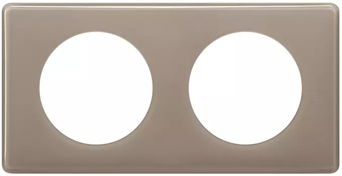 Рамка Legrand Celiane, 2-поста, кофейный глянец (066612)