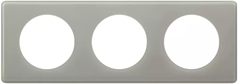 Рамка Legrand Celiane, 3-поста, серый глянец (066603)