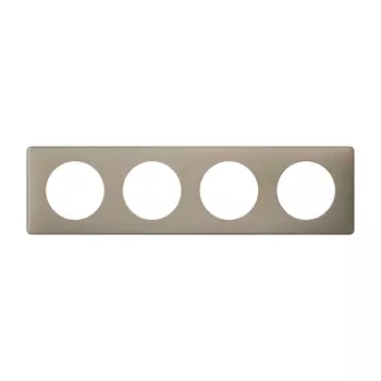 Рамка Legrand Celiane, 4-поста, грэй перкаль (066724)