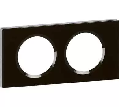 Рамка Legrand Celiane Смальта, 2-поста, графит (069302)