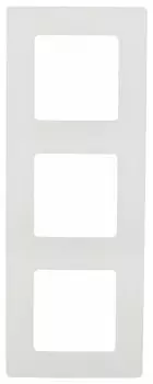 Рамка Legrand Etika, горизонтальная и вертикальная, 3-поста, 6-модулей, белый (672503)